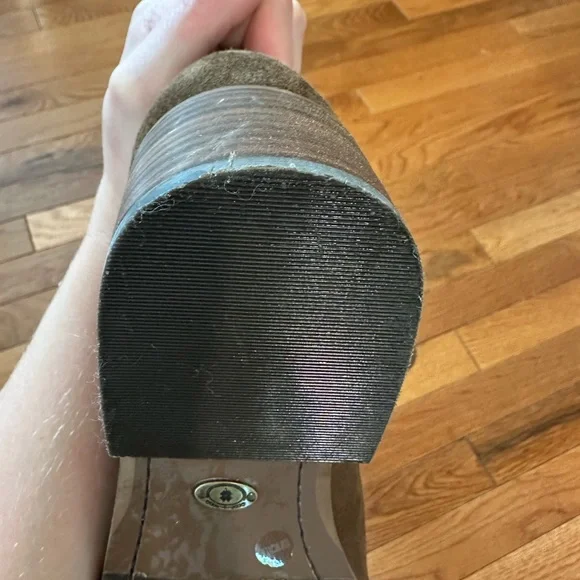 🎉 SOLD 🎉 Worn Once! Lucky Brand Hybiscus Wide Calf Riding Boots Size - Picture 4 of 8